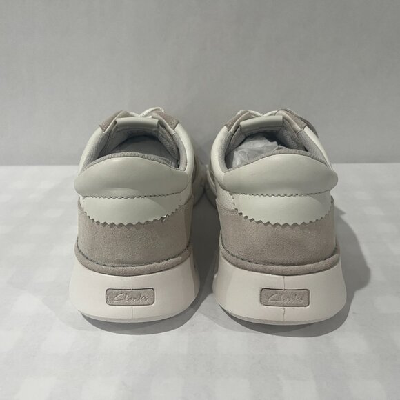 Clark’s Men’s Shoes Nature X One White Leather Size 14 White And Tan Comfortable - Picture 4 of 11